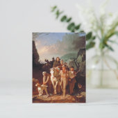 Daniel Boone begeleidt kolonisten Briefkaart (Staand voorkant)