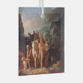 Daniel Boone begeleidt kolonisten Glas Ornament (Voorkant Rechts)
