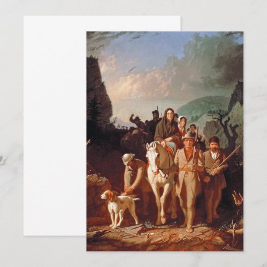 Daniel Boone begeleidt kolonisten Kaart (Voorkant / Achterkant)