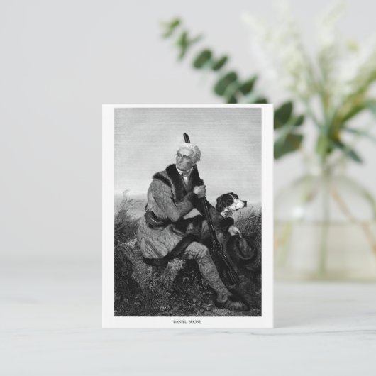 Daniel Boone Briefkaart (Staand voorkant)