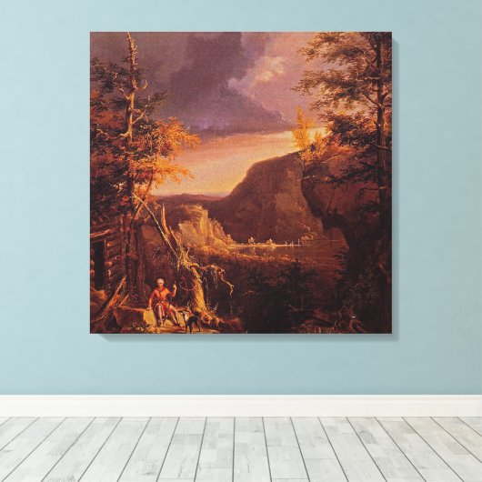 Daniel Boone Canvas Afdruk (Insitu (Houten vloer))