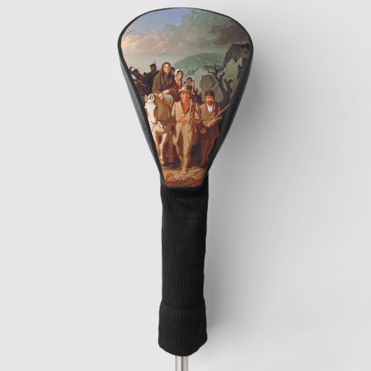 Daniel Boone die kolonisten begeleidt Golfheadcover (Voorkant)