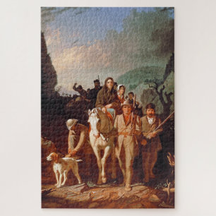 Daniel Boone die kolonisten begeleidt Legpuzzel