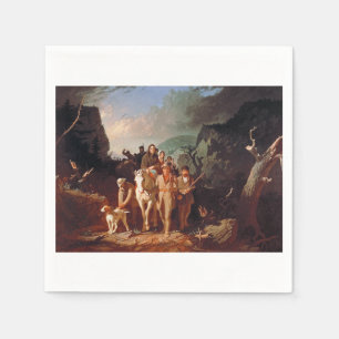Daniel Boone die kolonisten begeleidt Servet
