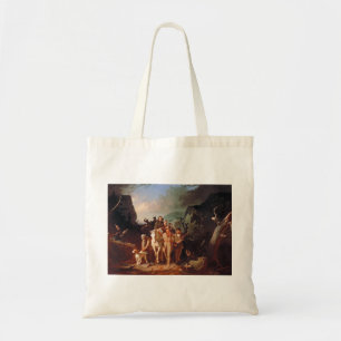 Daniel Boone die kolonisten begeleidt Tote Bag