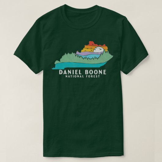 Daniel Boone Forest Kentucky Natuur buitenshuis T-shirt (Design voorkant)