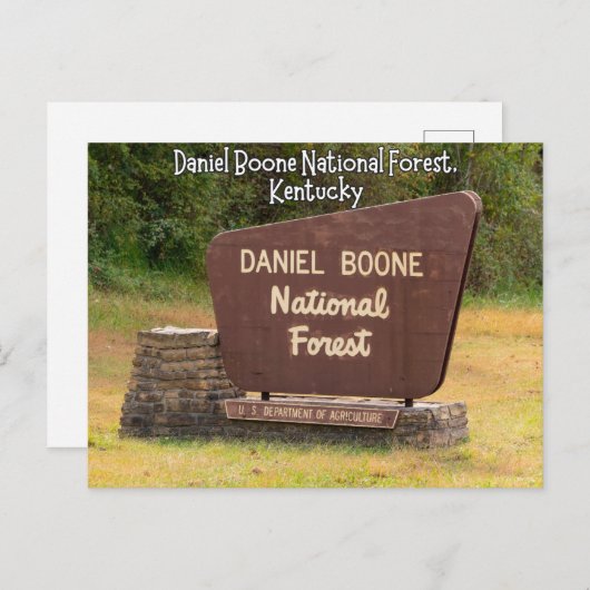 Daniel Boone National Forest Kentucky Briefkaart (Voorkant / Achterkant)