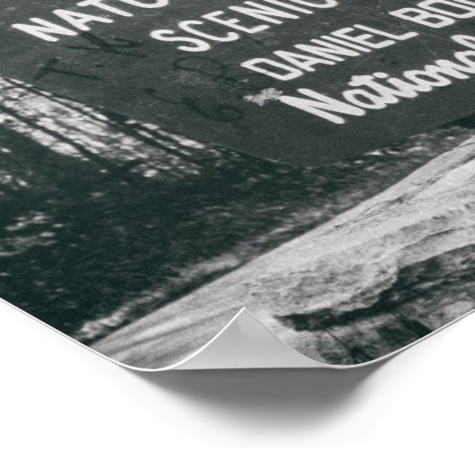 Daniel Boone National Forest Mid-eeuwse Sign Poster (Hoek)