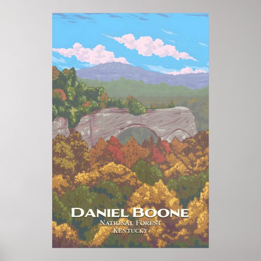 Daniel Boone National Forest Reisposter Poster (Voorkant)