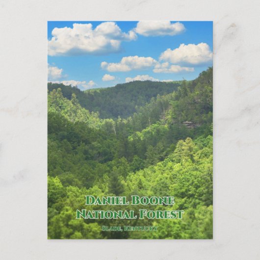 Daniel Boone National Forest uitzicht op Kentucky Briefkaart (Voorkant)