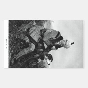 Daniel Boone Rechthoekige Sticker