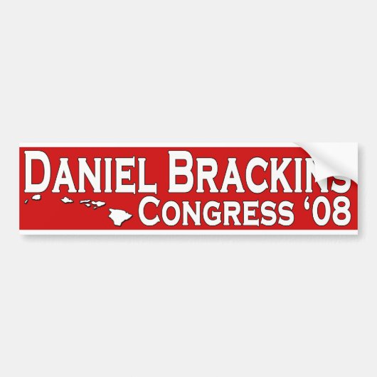 Daniel Brackins voor de Bumpersticker van het Cong (Voorkant)