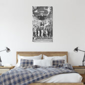 Daniel Burgess, illustratie van 'Portrets' Canvas Afdruk (Insitu (Slaapkamer))