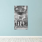Daniel Burgess, illustratie van 'Portrets' Canvas Afdruk (Insitu (Houten vloer))
