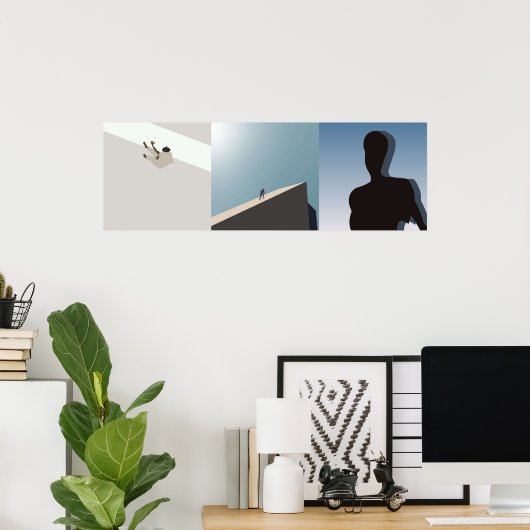 daniel caesar minimale albumcover poster (Thuiskantoor)