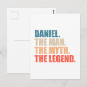 Daniel De Man De Mythe De Legende Briefkaart (Voorkant / Achterkant)