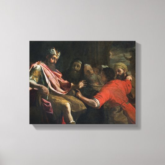 Daniel die Nebuchadnezzar's eerste droom interpret Canvas Afdruk (Voorkant)