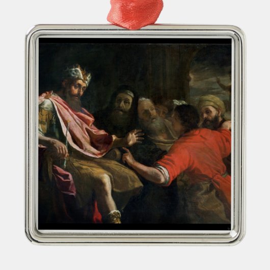 Daniel die Nebuchadnezzar's eerste droom interpret Metalen Ornament (Voorkant)