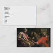 Daniel die Nebuchadnezzar's eerste droom interpret Visitekaartje (Voorkant / Achterkant)