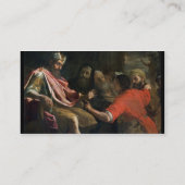 Daniel die Nebuchadnezzar's eerste droom interpret Visitekaartje (Achterkant)