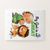 Daniel en de leeuwen kinder puzzel legpuzzel (Horizontaal)