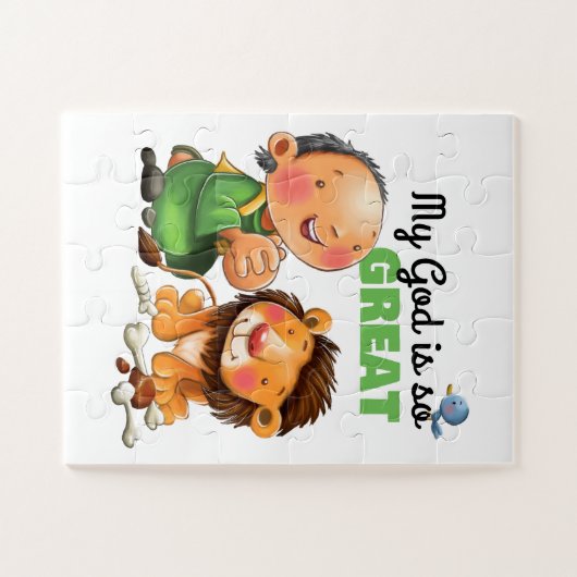 Daniel en de leeuwen kinder puzzel legpuzzel (Horizontaal)