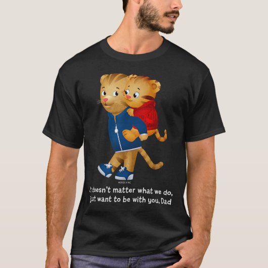 Daniel en papa Tijger (Donker T-shirt (Voorkant)