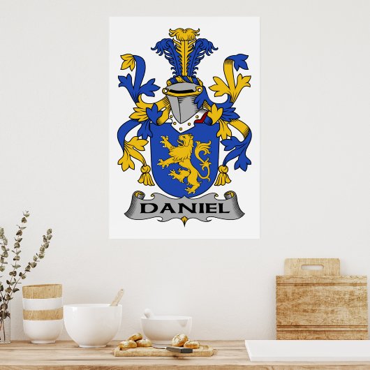 Daniel Family Crest Poster (Keuken)