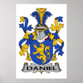 Daniel Family Crest Poster (Voorkant)