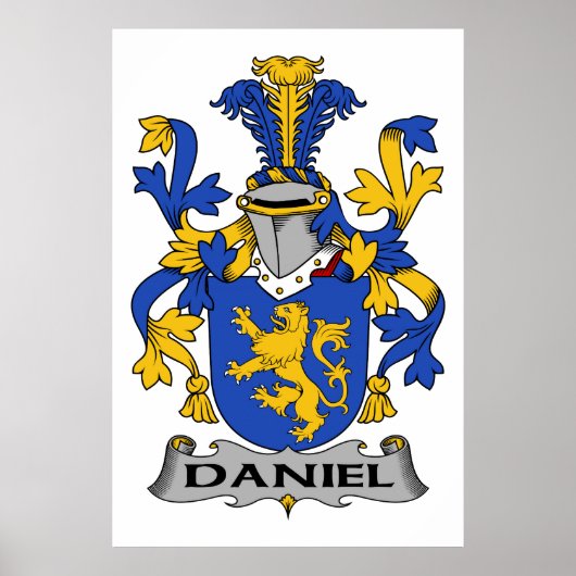 Daniel Family Crest Poster (Voorkant)