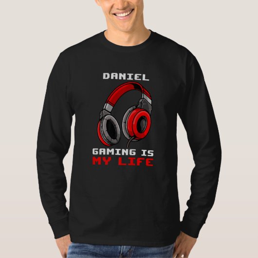 Daniel Gaming is mijn leven gepersonaliseerd T-shirt (Voorkant)