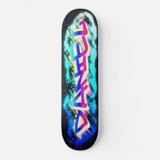 DANIEL Gepersonaliseerde Op Maat Gemaakte Graffiti Persoonlijk Skateboard (Voorkant)