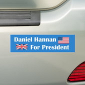 Daniel Hannan Voor President Bumpersticker (Op auto)