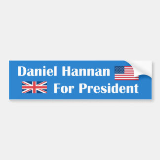 Daniel Hannan Voor President Bumpersticker