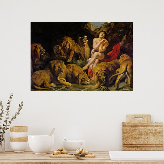Daniel in de Den Haag van de Lion Poster (Keuken)
