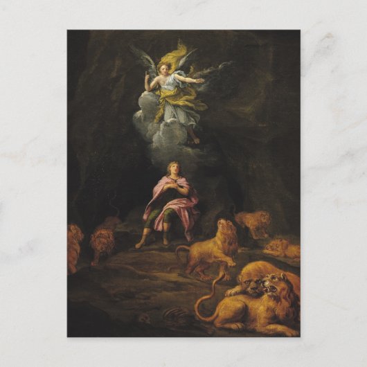 Daniel in de Den of Lions Briefkaart (Voorkant)