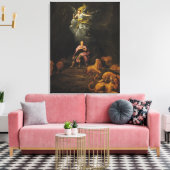 Daniel in de Den of Lions Canvas Afdruk (Insitu (Woonkamer))