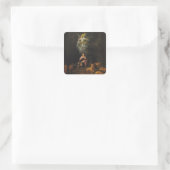 Daniel in de Den of Lions Vierkante Sticker (Tas)