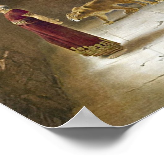 Daniel in de hondskunst van de Lion Poster (Hoek)