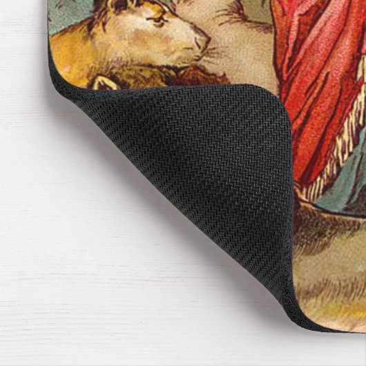 Daniel in de leeuw van den mousepad muismat (Hoek)