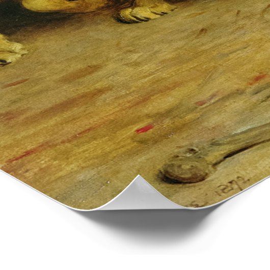 Daniel in de Leeuwen' Den door Brit Riviere Poster (Hoek)