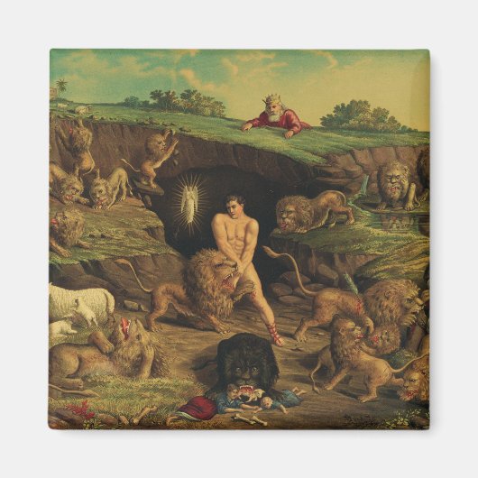 Daniël in de Leeuwenkuil Magneet (Voorkant)