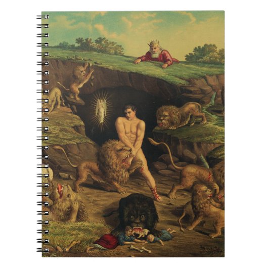 Daniël in de leeuwenkuil notitieboek (Voorkant)