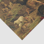 Daniël in de leeuwenkuil tissuepapier (Detail)