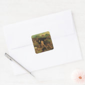 Daniël in de Leeuwenkuil Vierkante Sticker (Envelop)