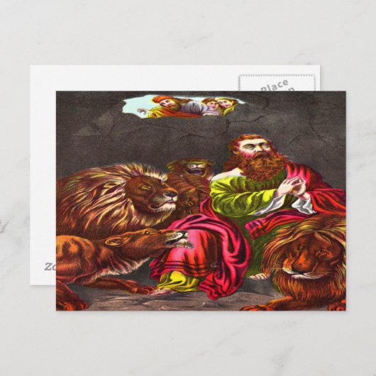 Daniel in het briefkaart van de leeuw (Voorkant / Achterkant)