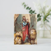 Daniel in het briefkaart van de leeuw (Staand voorkant)