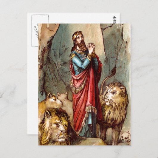 Daniel in het briefkaart van de leeuw (Voorkant / Achterkant)