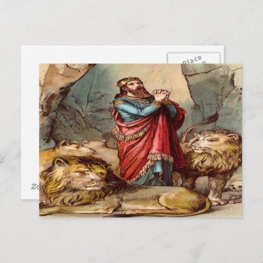 Daniel in het briefkaart van de leeuw (Voorkant / Achterkant)