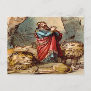 Daniel in het briefkaart van de leeuw